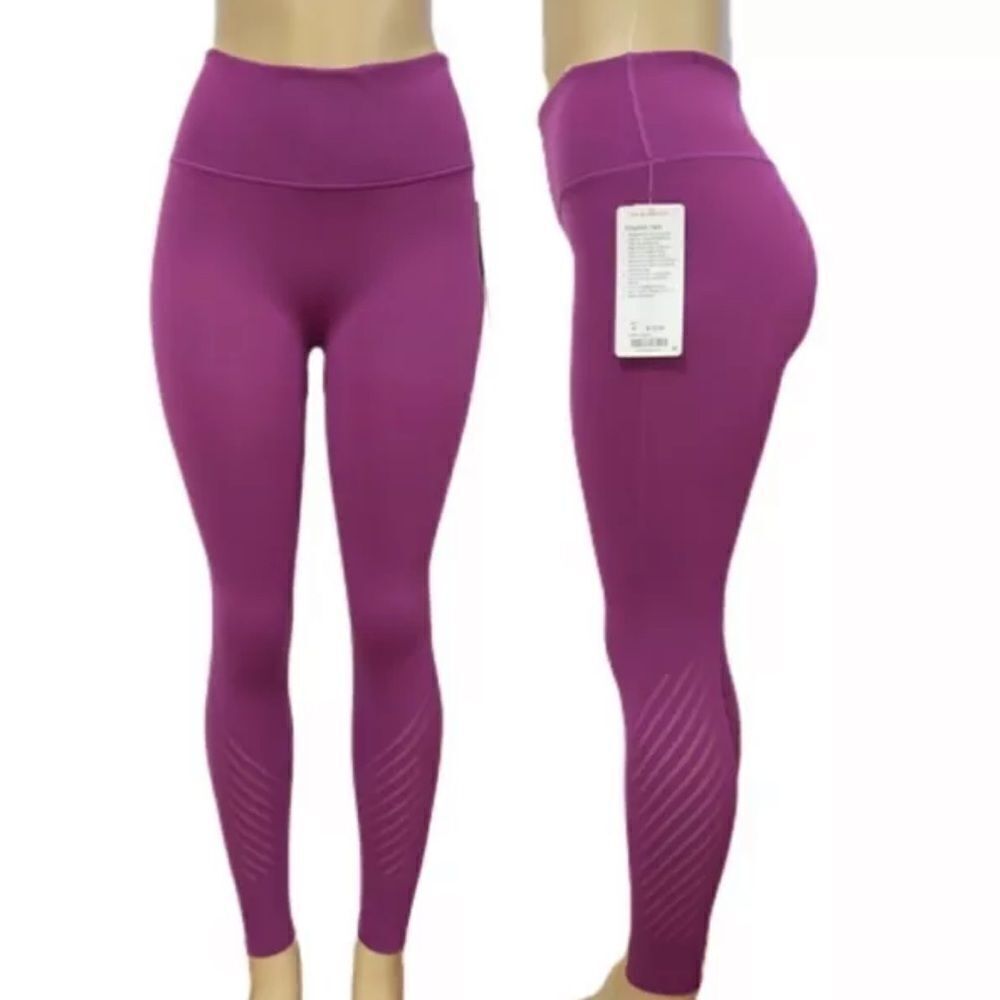 NWT Lululemon enlighten tight high rise stretch sport tight Regal plum $118